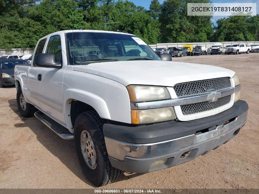 2003 Chevrolet Silverado 1500 Lt VIN: 2GCEK19T831408127 Lot: 39606601