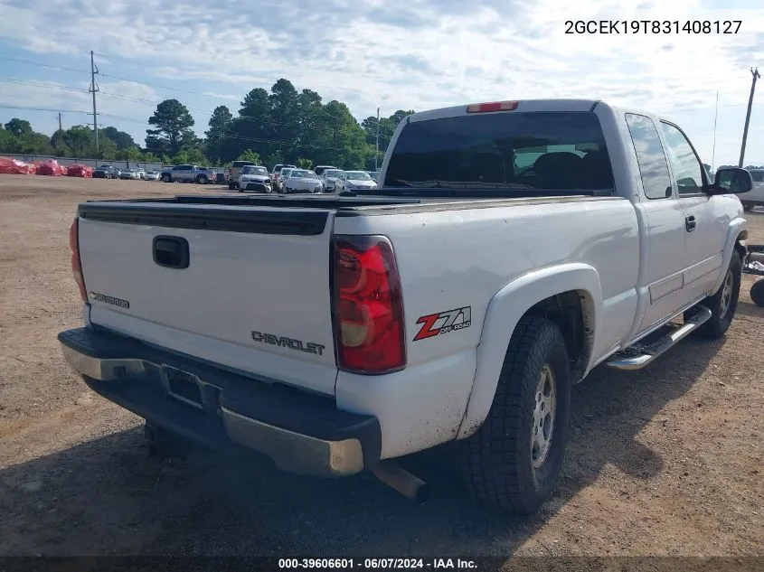 2003 Chevrolet Silverado 1500 Lt VIN: 2GCEK19T831408127 Lot: 39606601