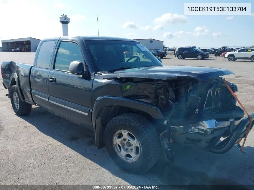 2003 Chevrolet Silverado 1500 Ls VIN: 1GCEK19T53E133704 Lot: 39799597