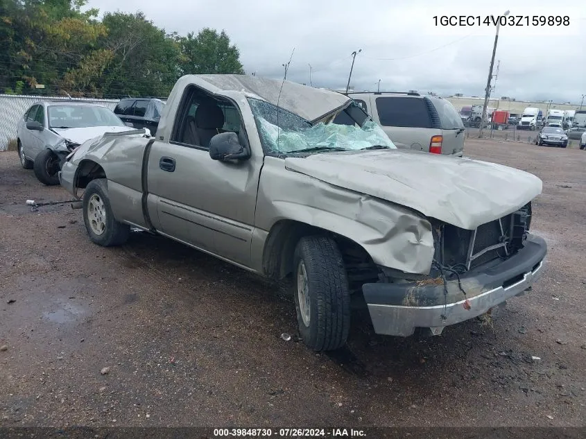 2003 Chevrolet Silverado 1500 Ls VIN: 1GCEC14V03Z159898 Lot: 39848730