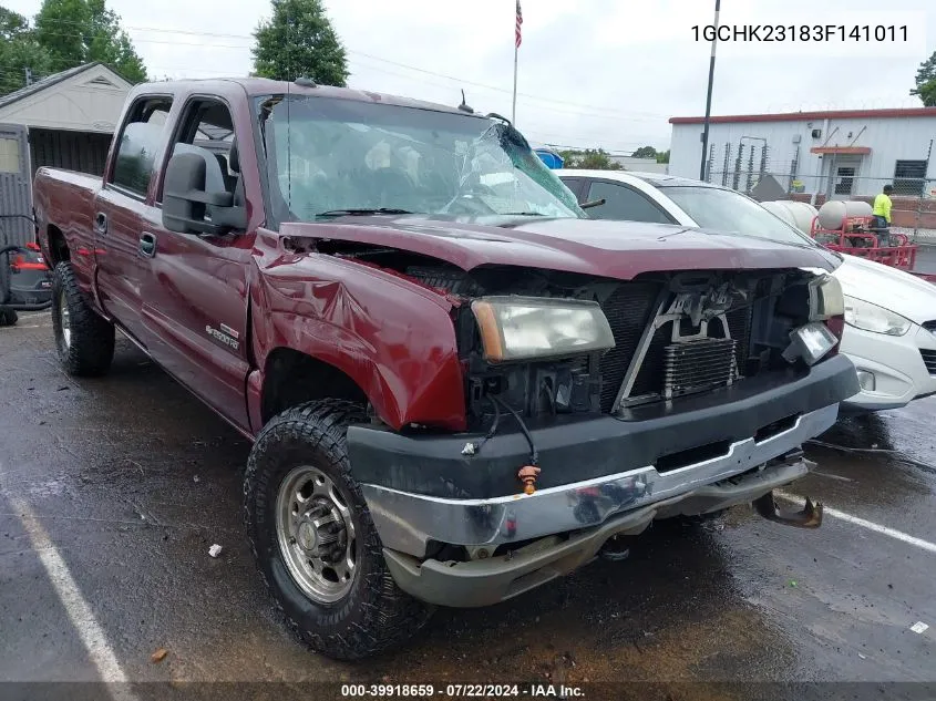 2003 Chevrolet Silverado 2500Hd Lt VIN: 1GCHK23183F141011 Lot: 39918659