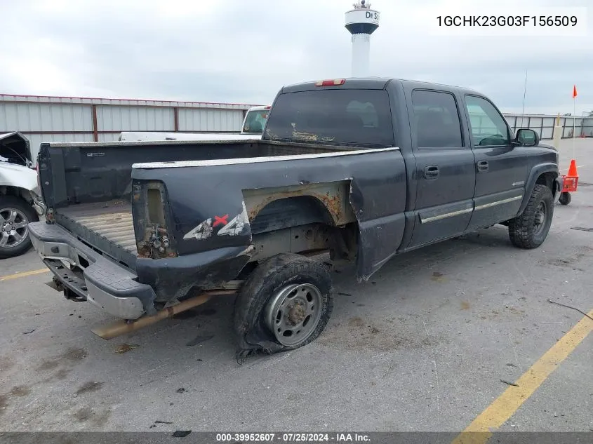 2003 Chevrolet Silverado 2500Hd Ls VIN: 1GCHK23G03F156509 Lot: 39952607