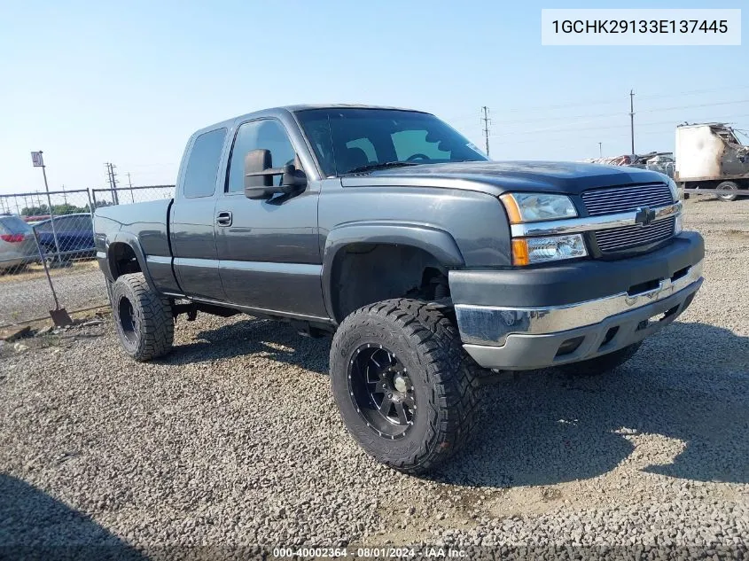 2003 Chevrolet Silverado 2500Hd Ls VIN: 1GCHK29133E137445 Lot: 40002364