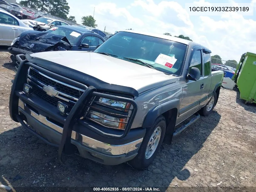 2003 Chevrolet Silverado 1500 Work Truck VIN: 1GCEC19X33Z339189 Lot: 40052935