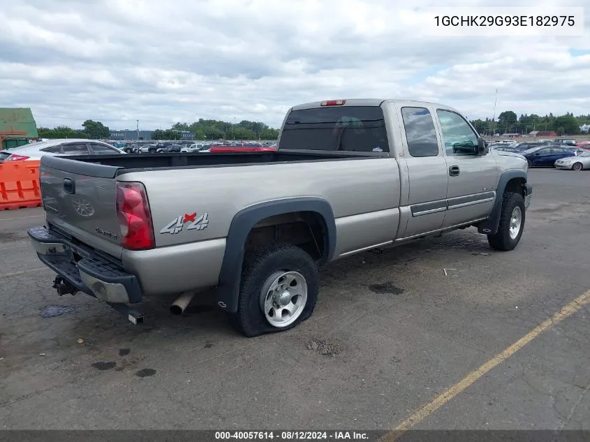 2003 Chevrolet Silverado 2500Hd VIN: 1GCHK29G93E182975 Lot: 40057614