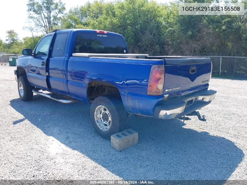 2003 Chevrolet Silverado 2500Hd Ls VIN: 1GCHK29183E156508 Lot: 40081360