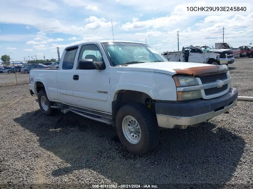 2003 Chevrolet Silverado 2500Hd Ls VIN: 1GCHK29U93E245840 Lot: 40113562