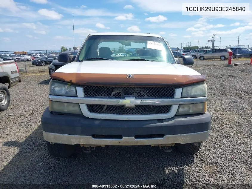 2003 Chevrolet Silverado 2500Hd Ls VIN: 1GCHK29U93E245840 Lot: 40113562