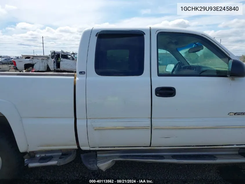 2003 Chevrolet Silverado 2500Hd Ls VIN: 1GCHK29U93E245840 Lot: 40113562