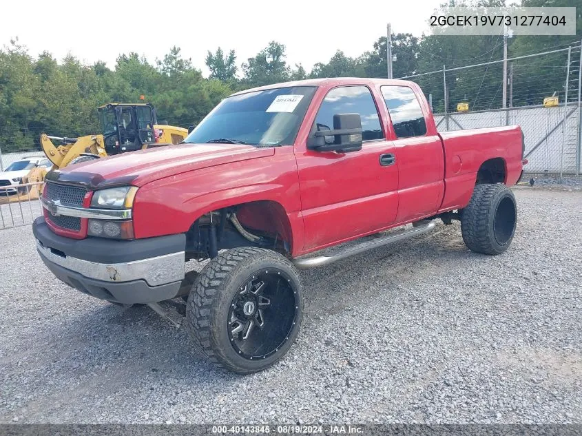 2003 Chevrolet Silverado 1500 VIN: 2GCEK19V731277404 Lot: 40143845