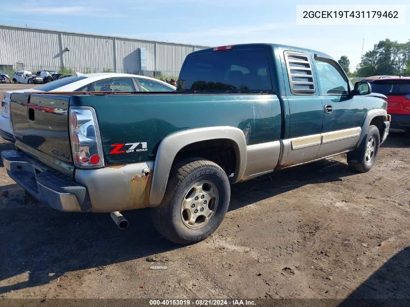 2003 Chevrolet Silverado 1500 Ls VIN: 2GCEK19T431179462 Lot: 40153019