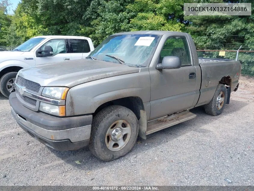 2003 Chevrolet Silverado 1500 VIN: 1GCEK14X13Z164886 Lot: 40161072