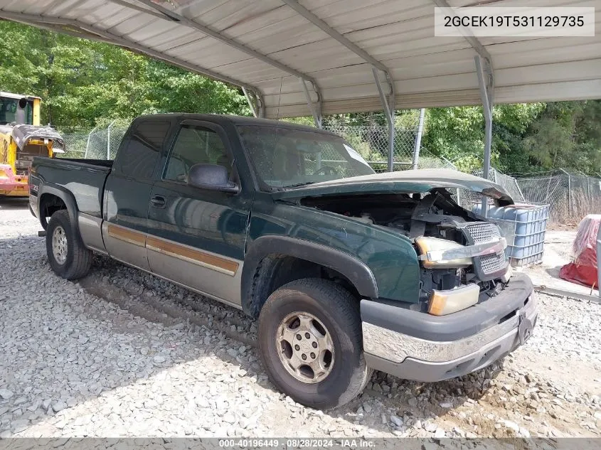 2003 Chevrolet Silverado 1500 Ls/Lt VIN: 2GCEK19T531129735 Lot: 40196449