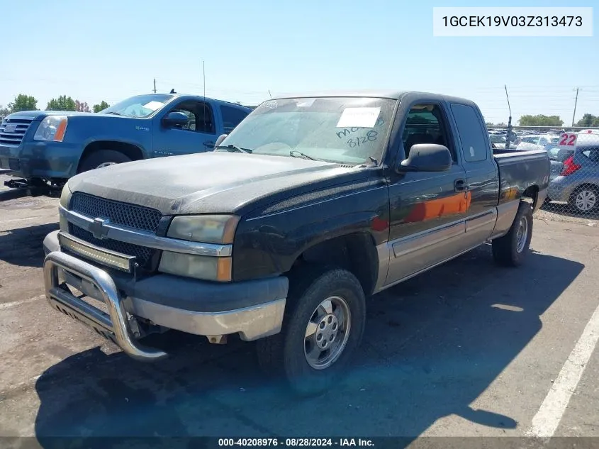 2003 Chevrolet Silverado 1500 Ls VIN: 1GCEK19V03Z313473 Lot: 40208976