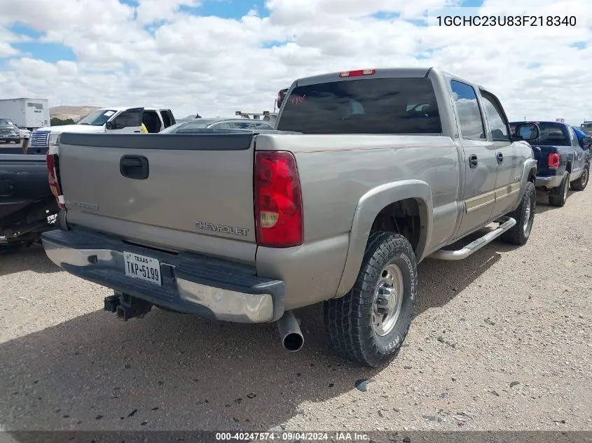 2003 Chevrolet Silverado 2500Hd Lt VIN: 1GCHC23U83F218340 Lot: 40247574