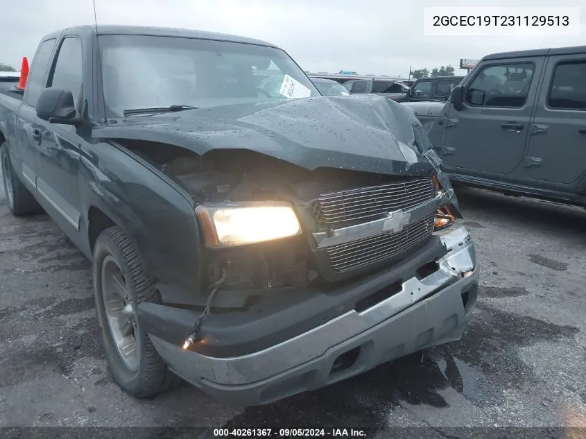 2003 Chevrolet Silverado C1500 VIN: 2GCEC19T231129513 Lot: 40261367