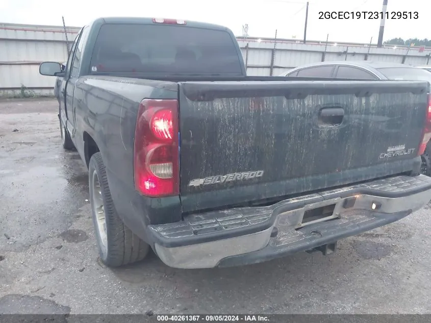 2003 Chevrolet Silverado C1500 VIN: 2GCEC19T231129513 Lot: 40261367