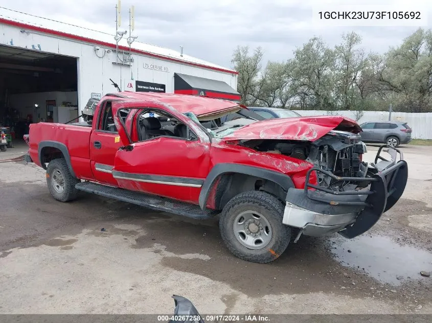 2003 Chevrolet Silverado 2500Hd VIN: 1GCHK23U73F105692 Lot: 40267258