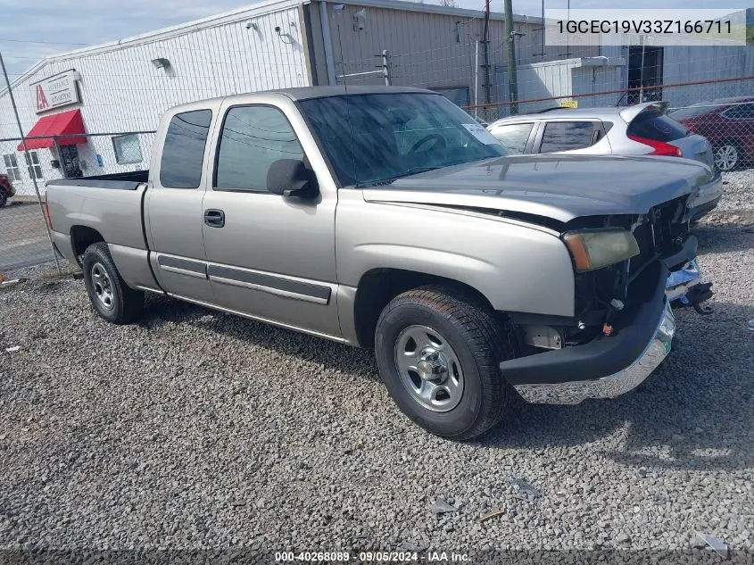 2003 Chevrolet Silverado 1500 C1500 VIN: 1GCEC19V33Z166711 Lot: 40268089