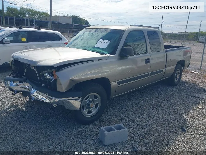 2003 Chevrolet Silverado 1500 C1500 VIN: 1GCEC19V33Z166711 Lot: 40268089