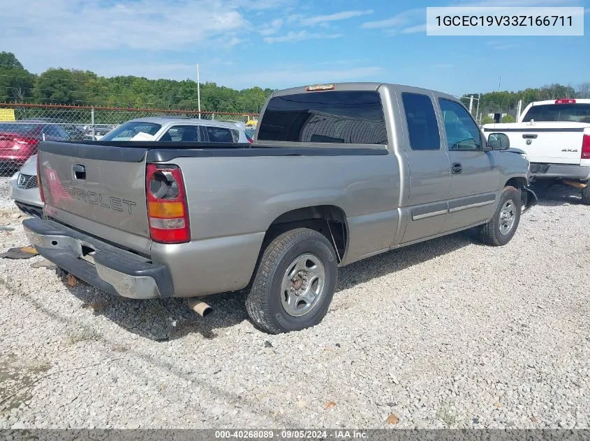 2003 Chevrolet Silverado 1500 C1500 VIN: 1GCEC19V33Z166711 Lot: 40268089