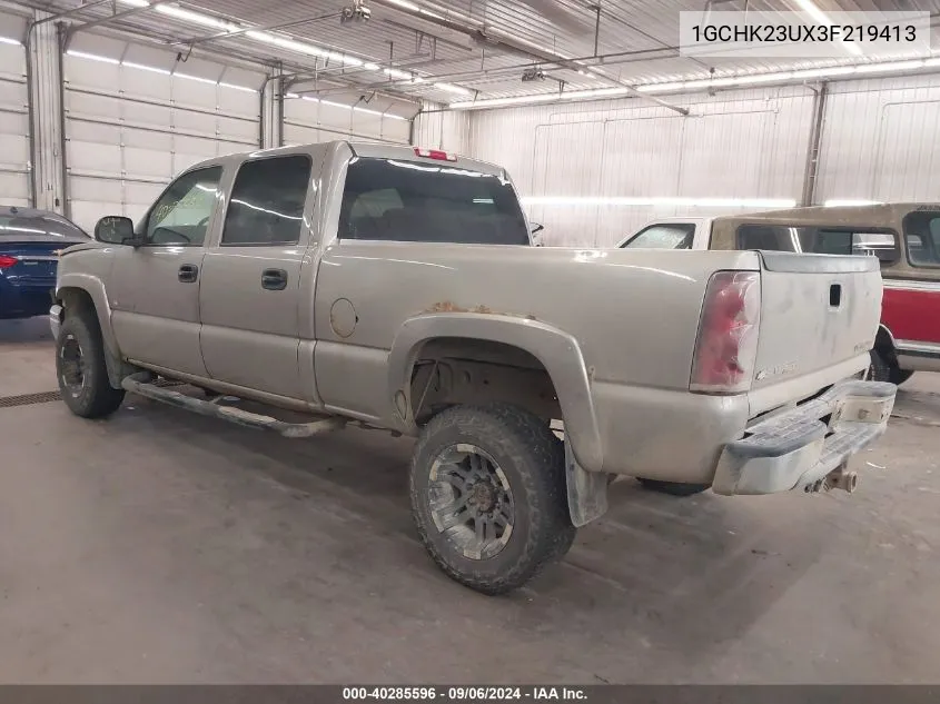 2003 Chevrolet Silverado 2500Hd Ls VIN: 1GCHK23UX3F219413 Lot: 40285596