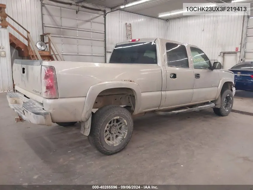 2003 Chevrolet Silverado 2500Hd Ls VIN: 1GCHK23UX3F219413 Lot: 40285596