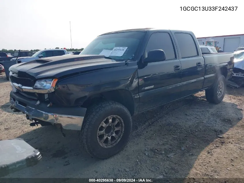 2003 Chevrolet Silverado 1500Hd Ls VIN: 1GCGC13U33F242437 Lot: 40295638