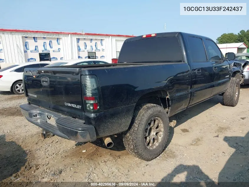 2003 Chevrolet Silverado 1500Hd Ls VIN: 1GCGC13U33F242437 Lot: 40295638