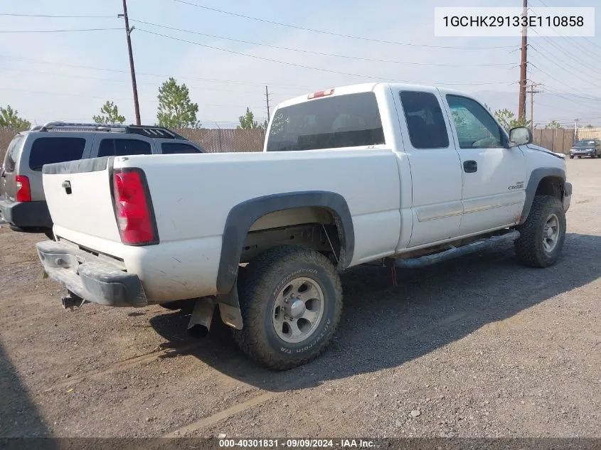 2003 Chevrolet Silverado 2500Hd Ls VIN: 1GCHK29133E110858 Lot: 40301831