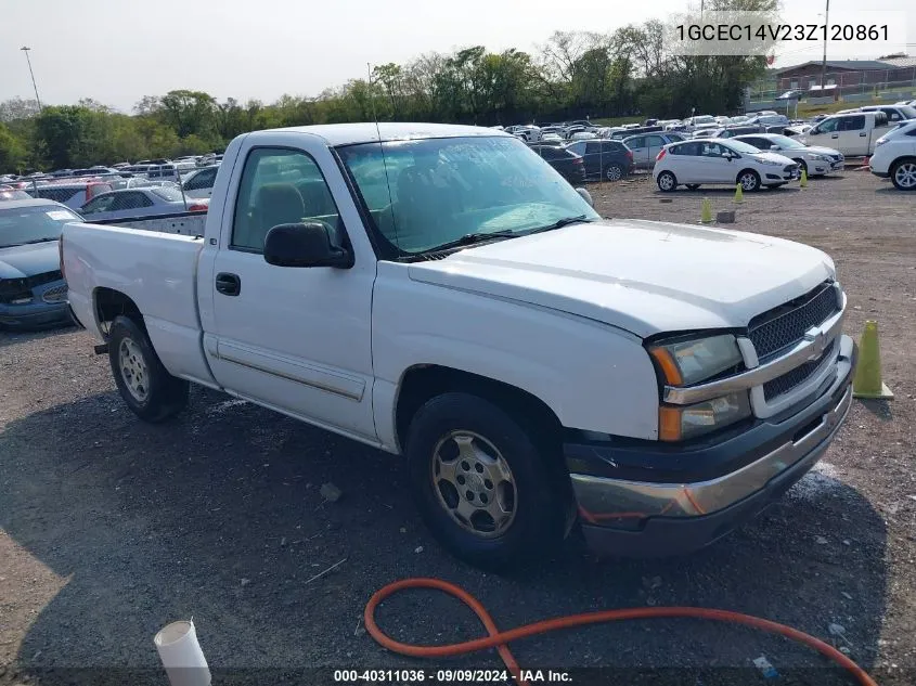 2003 Chevrolet Silverado 1500 Ls VIN: 1GCEC14V23Z120861 Lot: 40311036