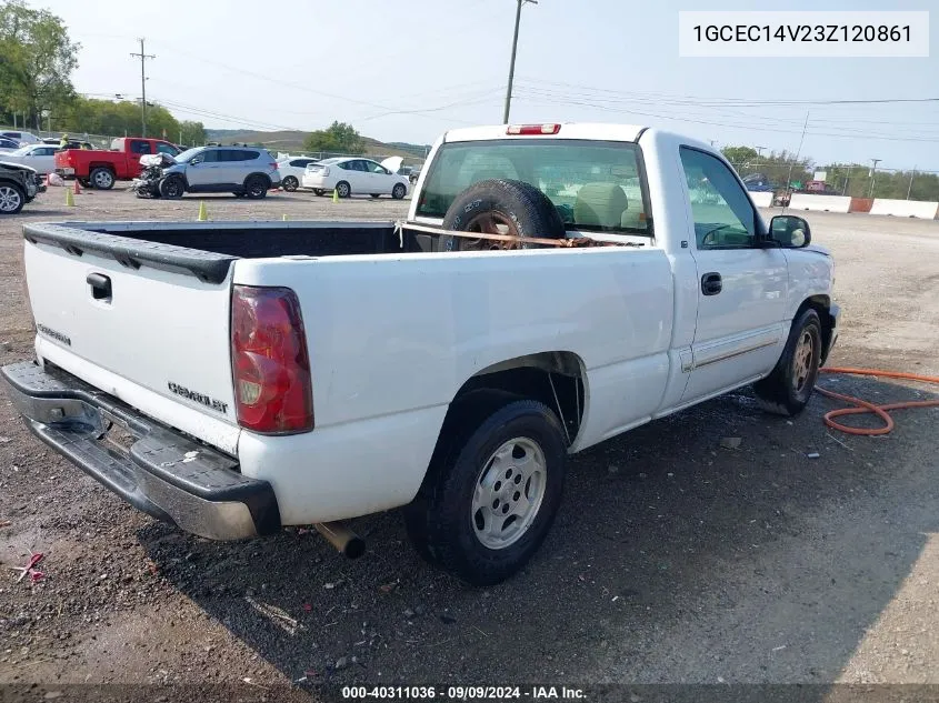 2003 Chevrolet Silverado 1500 Ls VIN: 1GCEC14V23Z120861 Lot: 40311036