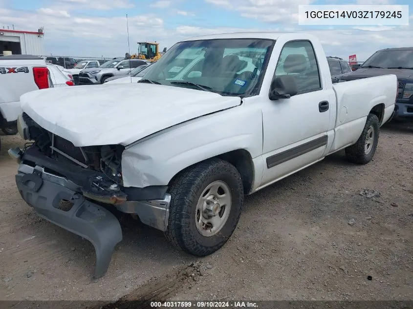 2003 Chevrolet Silverado 1500 Work Truck VIN: 1GCEC14V03Z179245 Lot: 40317599