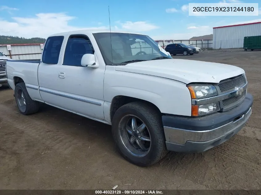 2003 Chevrolet Silverado 1500 Work Truck VIN: 2GCEC19X231244180 Lot: 40323128