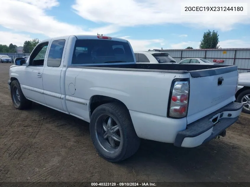 2003 Chevrolet Silverado 1500 Work Truck VIN: 2GCEC19X231244180 Lot: 40323128