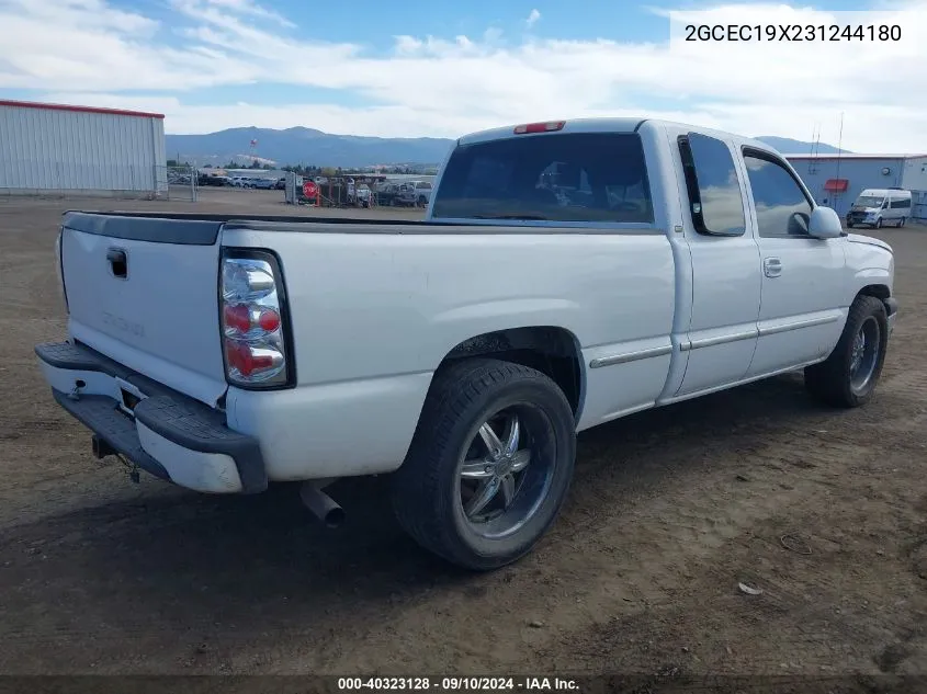 2003 Chevrolet Silverado 1500 Work Truck VIN: 2GCEC19X231244180 Lot: 40323128