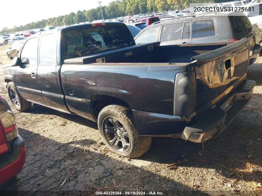 2003 Chevrolet Silverado 1500 VIN: 2GCEC19V531275681 Lot: 40329384