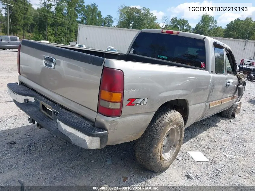 1GCEK19T83Z219193 2003 Chevrolet Silverado 1500 Lt