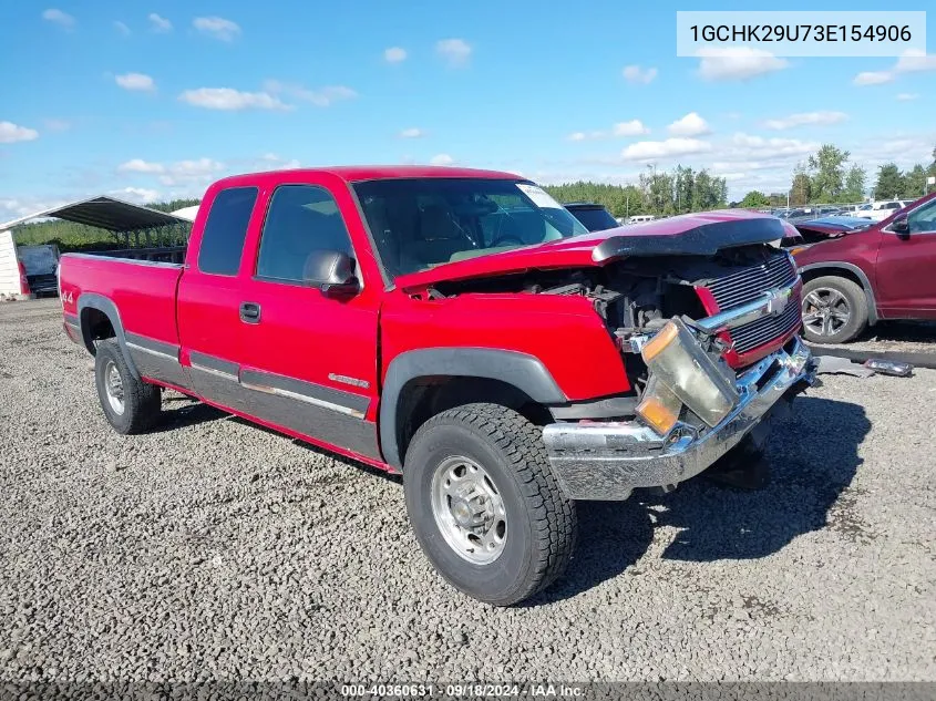 2003 Chevrolet Silverado 2500Hd Ls VIN: 1GCHK29U73E154906 Lot: 40360631