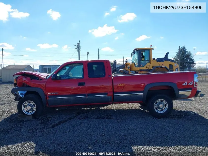 2003 Chevrolet Silverado 2500Hd Ls VIN: 1GCHK29U73E154906 Lot: 40360631