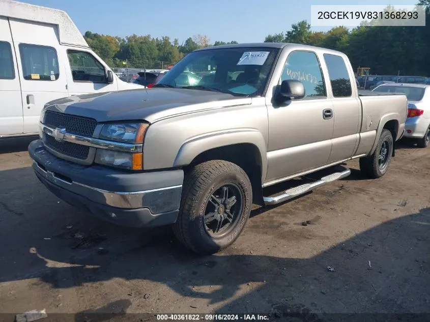 2003 Chevrolet Silverado 1500 Ls VIN: 2GCEK19V831368293 Lot: 40361822