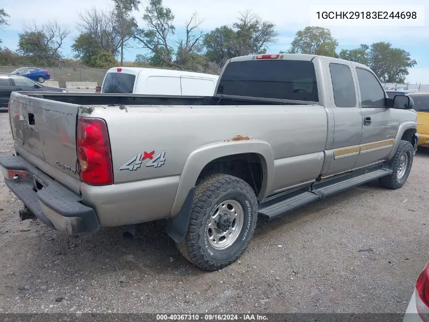 2003 Chevrolet Silverado 2500Hd Ls VIN: 1GCHK29183E244698 Lot: 40367310