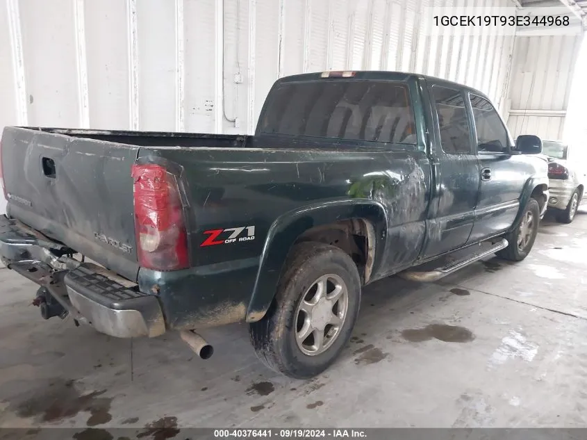 2003 Chevrolet Silverado 1500 Ls VIN: 1GCEK19T93E344968 Lot: 40376441