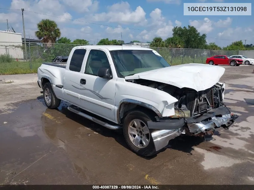 2003 Chevrolet Silverado 1500 Ls VIN: 1GCEC19T53Z131098 Lot: 40387329