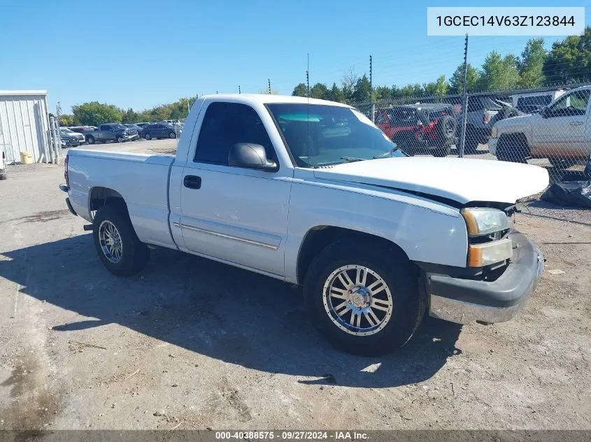 2003 Chevrolet Silverado C1500 VIN: 1GCEC14V63Z123844 Lot: 40388575