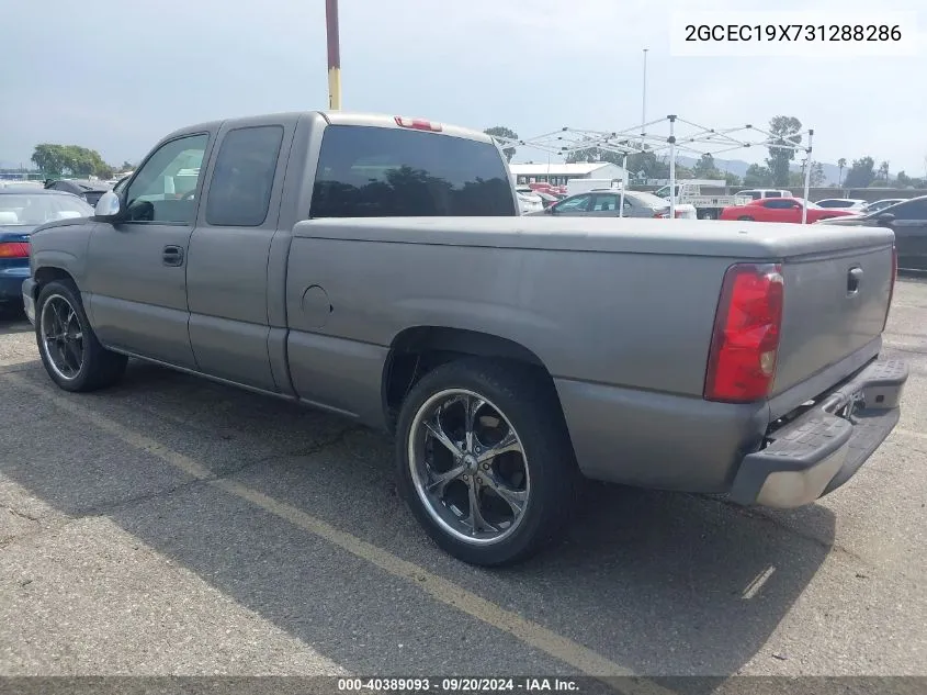 2003 Chevrolet Silverado 1500 Work Truck VIN: 2GCEC19X731288286 Lot: 40389093