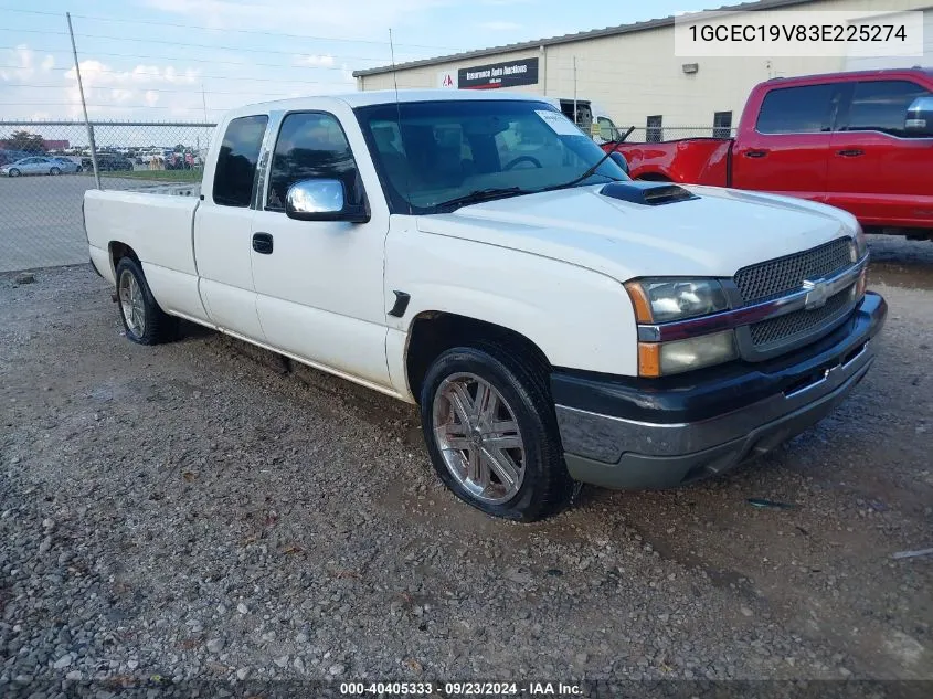 2003 Chevrolet Silverado 1500 VIN: 1GCEC19V83E225274 Lot: 40405333