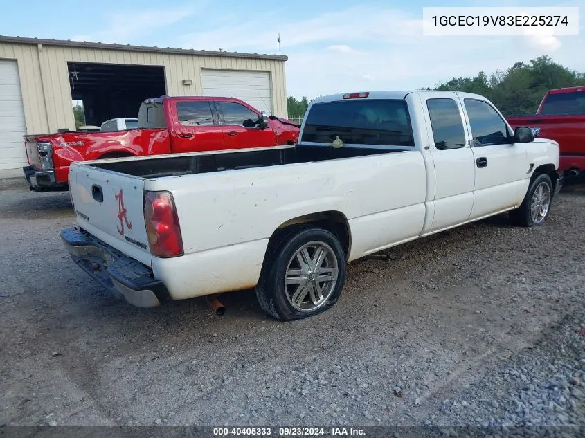 2003 Chevrolet Silverado 1500 VIN: 1GCEC19V83E225274 Lot: 40405333