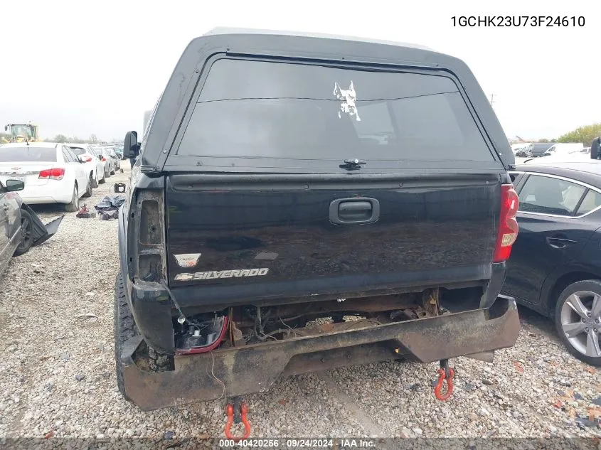 2003 Chevrolet Silverado K2500 Heavy Duty VIN: 1GCHK23U73F24610 Lot: 40420256