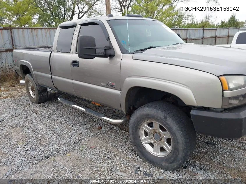 2003 Chevrolet Silverado 2500Hd K2500 Heavy Duty VIN: 1GCHK29163E153042 Lot: 40433192